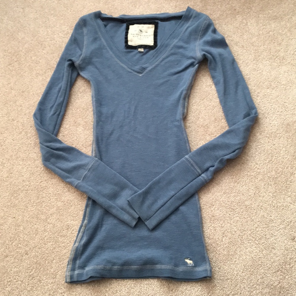 Blue Abercrombie And Fitch Long Sleeve
